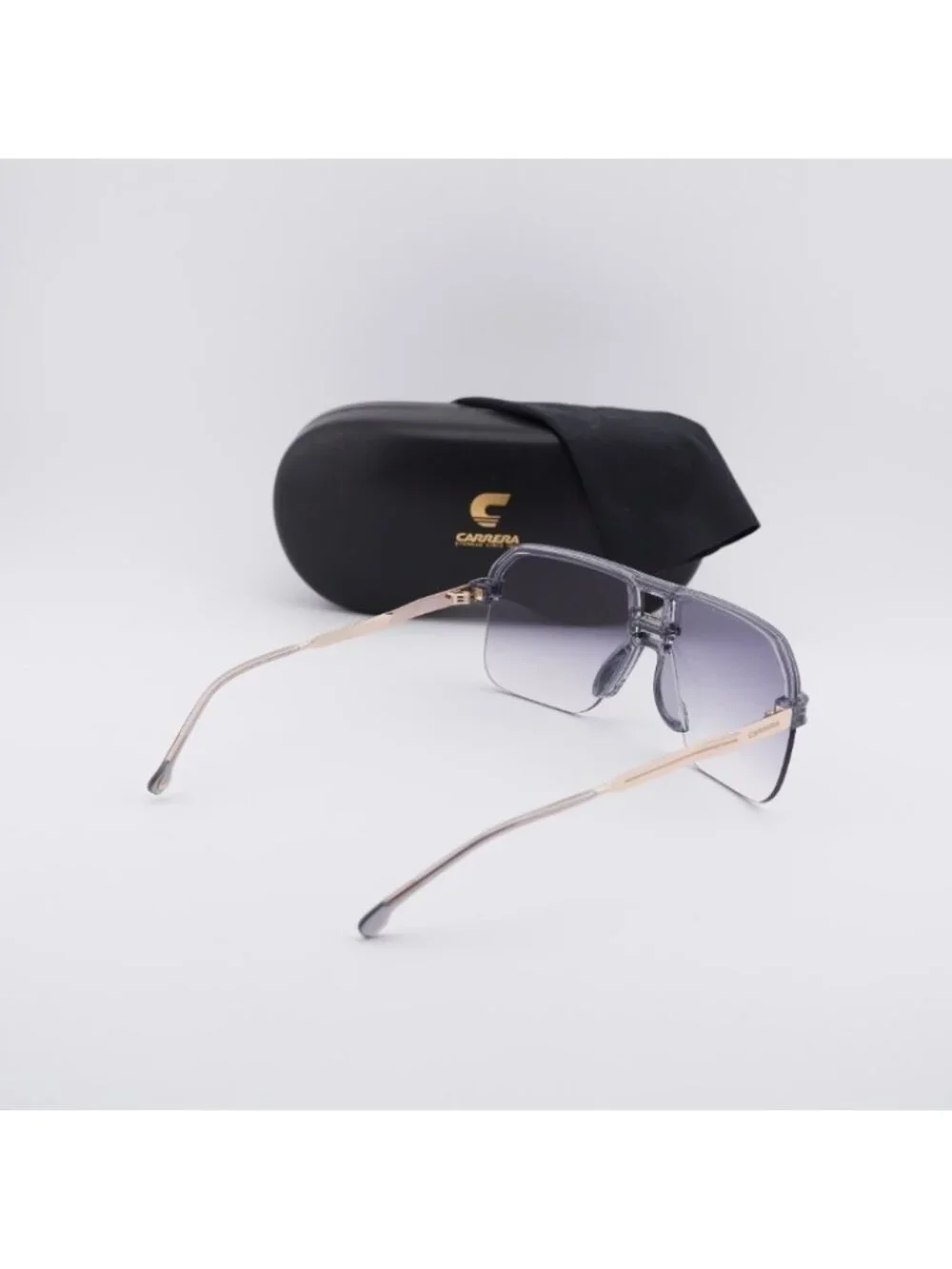 CARRERA 1066/S 0KB7 FQ Sunglasses Grey Aviator Frame, Grey Lenses